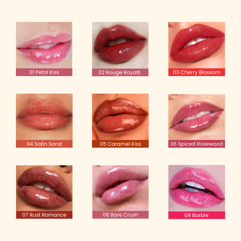 Lipgloss set of 9 - 2ml
